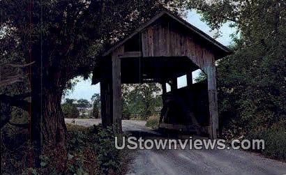 Old Covered Bridge - Charlotte, Vermont VT Postcard