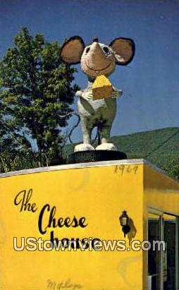 Chunky the Cheese House Mouse - Arlington, Vermont VT Postcard