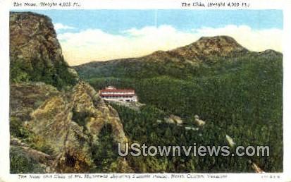 The Nose, The Chin, Summit House - Mount Mansfield, Vermont VT Postcard