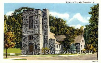 Episcopal Church - Woodstock, Vermont VT Postcard
