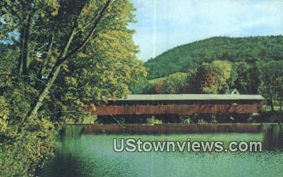 Covered Bridge - Taftsville, Vermont VT Postcard