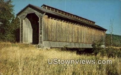 Railroad Covered Bridge - Wolcott, Vermont VT Postcard