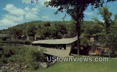 Covered Bridge - Taftsville, Vermont VT Postcard