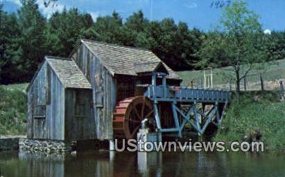 Old Mill & Water Wheel - Guildhall, Vermont VT Postcard