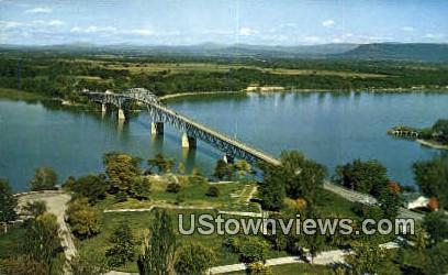 Lake Champlain Toll Bridge - Chimney Point, Vermont VT Postcard