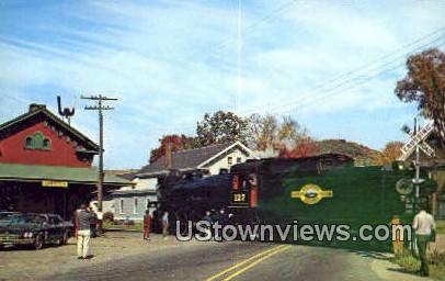 Steamtown USA, Steam Trains - Bellows Falls, Vermont VT Postcard