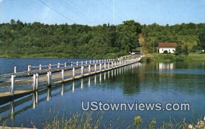 Floating Bridge - Brookfield, Vermont VT Postcard