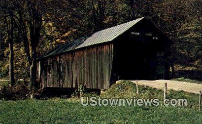 Old Covered Bridge - Tunbridge, Vermont VT Postcard
