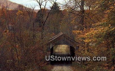 Old Covered Bridge - West Townshend, Vermont VT Postcard