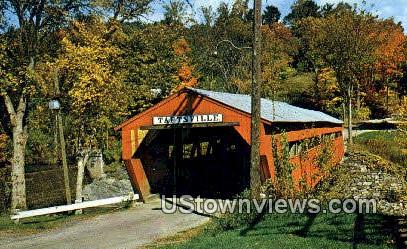 Old Covered Bridge - Taftsville, Vermont VT Postcard