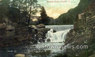 Bartlets Falls - Bristol, Vermont VT Postcard