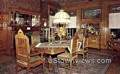 Italian Renaissance Dining Room, Wilson Castle - Rutland, Vermont VT Postcard
