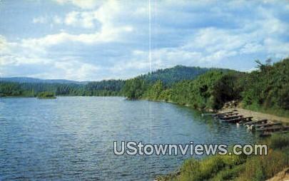 West River, Boat Docks - Brattleboro, Vermont VT Postcard