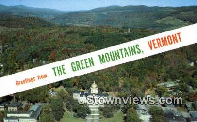 Green Mountains, VT     ;     Green Mountains, Vermont Postcard