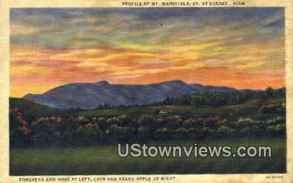 Mount Mansfield, VT     ;     Mount Mansfield, Vermont Postcard