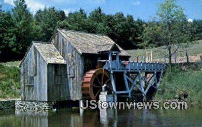 Old Mill & Water Wheel - Guildhall, Vermont VT Postcard
