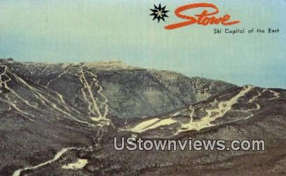 Mount Mansfield Ski Area - Stowe, Vermont VT Postcard