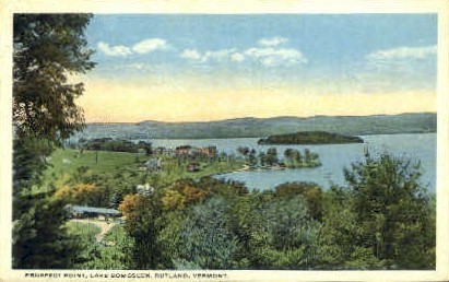 Prospect Point - Rutland, Vermont VT Postcard