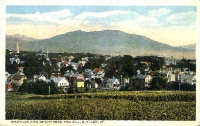 Pine Hill - Rutland, Vermont VT Postcard