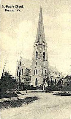 St. Peter's Church - Rutland, Vermont VT Postcard