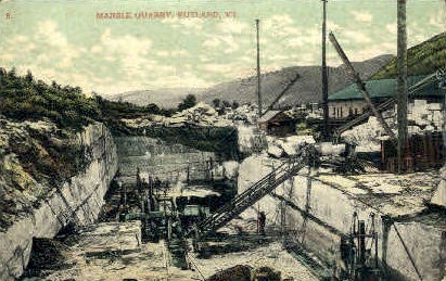 Marble Quarry - Rutland, Vermont VT Postcard