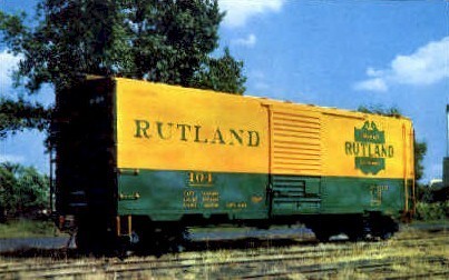 Rutland R. R. - Vermont VT Postcard
