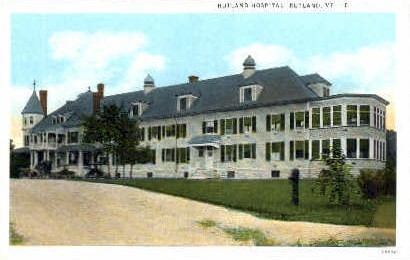 Rutland Hospital - Vermont VT Postcard