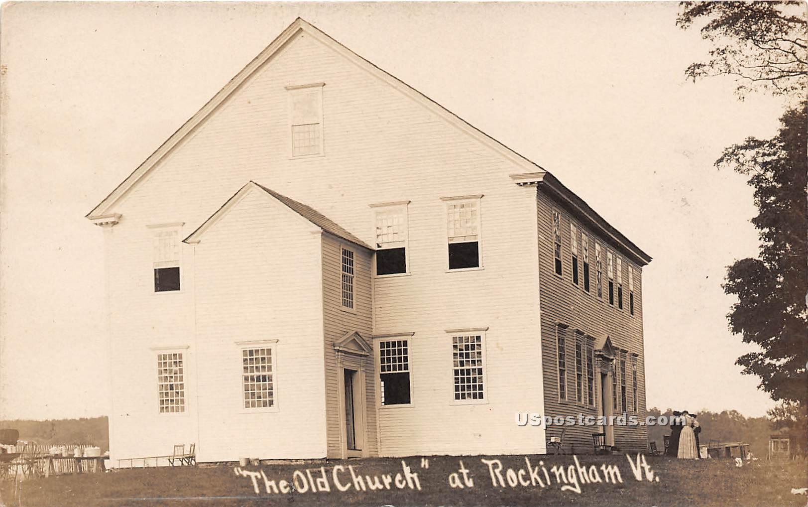 Old Church - Rockingham, Vermont VT Postcard