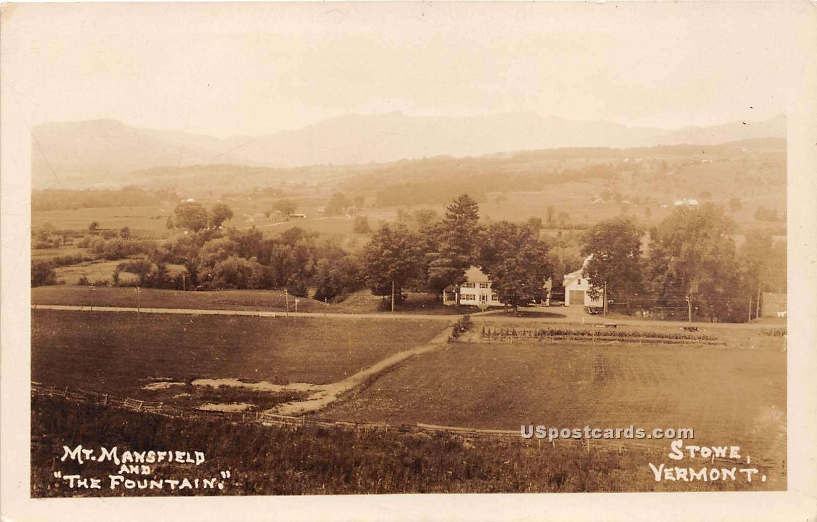 Mount Mansfield - Stowe, Vermont VT Postcard
