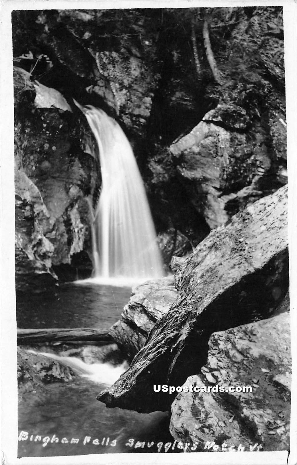 Bingham Falls - Smugglers Notch, Vermont VT Postcard