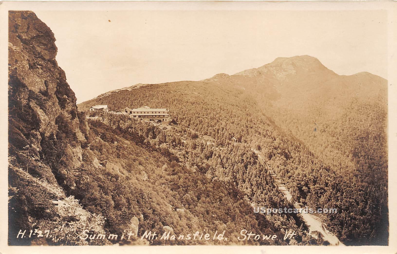 Summit Mount Mansfield - Stowe, Vermont VT Postcard