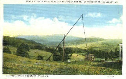 Green Mountains - St Johnsbury, Vermont VT Postcard
