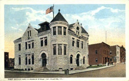 Post Office - St Albans, Vermont VT Postcard