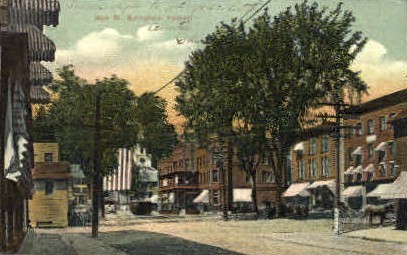 Main Street - Springfield, Vermont VT Postcard