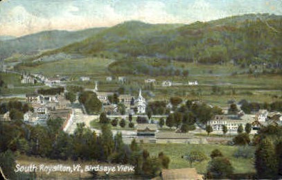 Royalton - South Royalton, Vermont VT Postcard