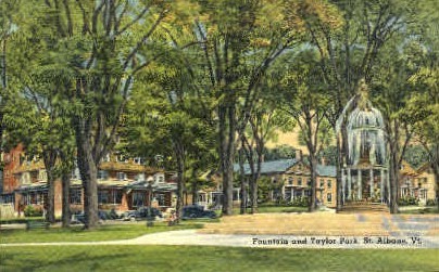 Taylor Park - St Albans, Vermont VT Postcard