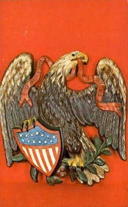 Eagle With Shield - Shelburne, Vermont VT Postcard