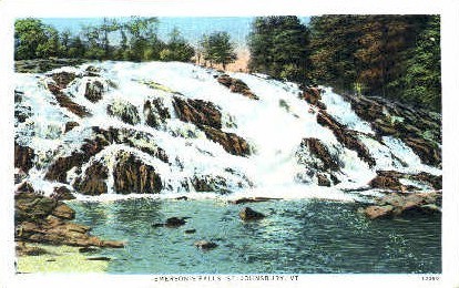Emerson's Falls - St Johnsbury, Vermont VT Postcard