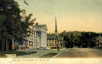 Main Street - Stowe, Vermont VT Postcard