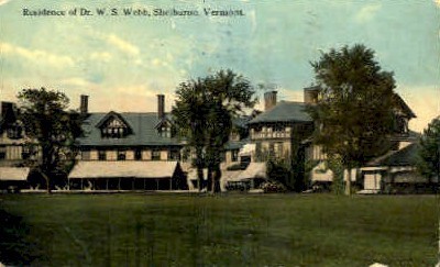Dr. W. S. Webb Residence - Shelburne, Vermont VT Postcard