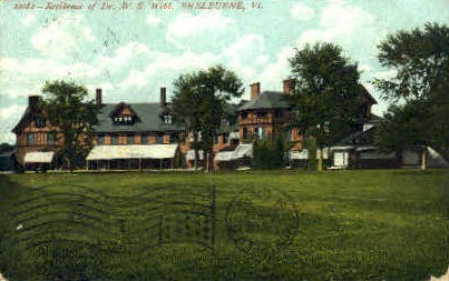Dr. W. S. Webb Residence - Shelburne, Vermont VT Postcard