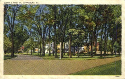 Arnold Park - St Johnsbury, Vermont VT Postcard