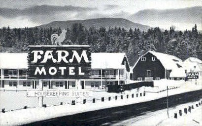 Farm motel - Stowe, Vermont VT Postcard