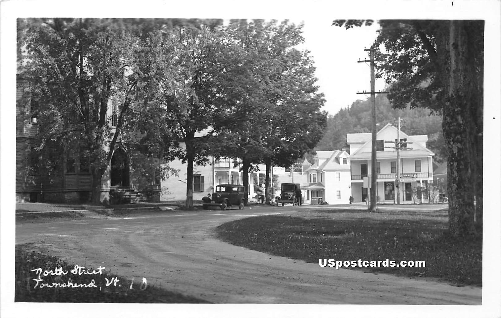 North Street - Townshend, Vermont VT Postcard