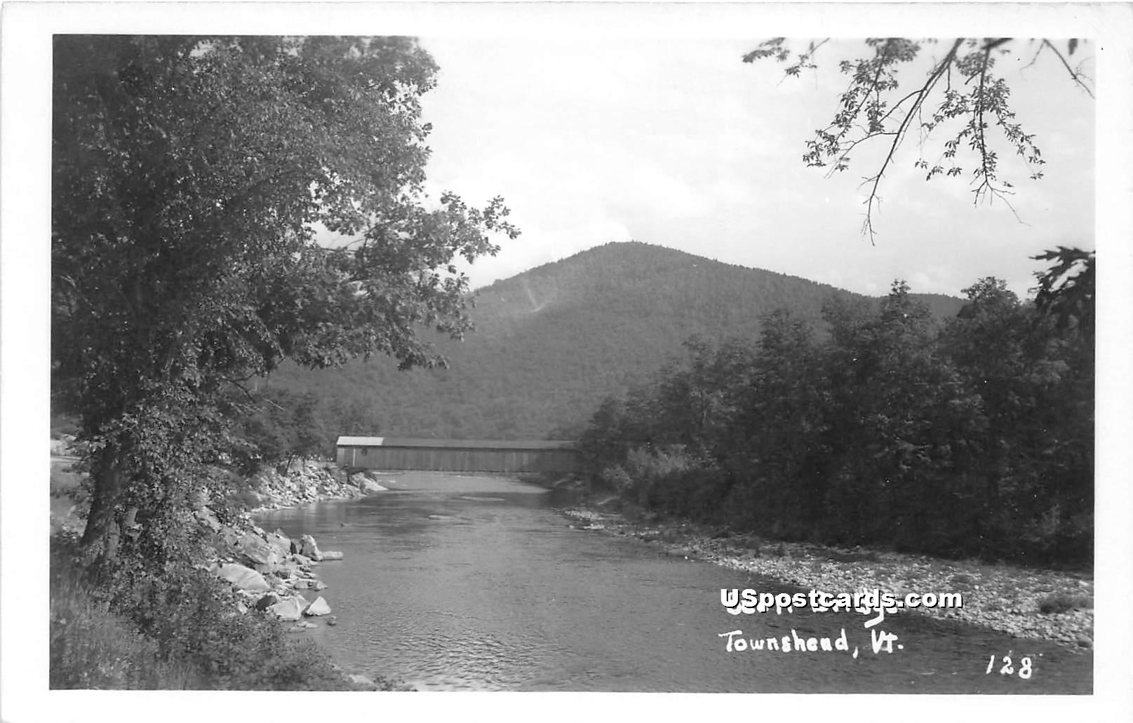 Scott Bridge - Townshend, Vermont VT Postcard
