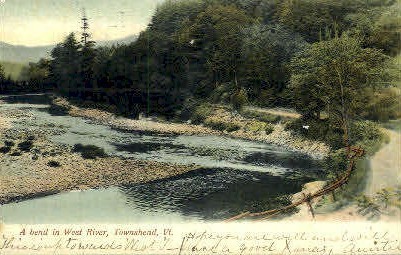 West River - Townshend, Vermont VT Postcard
