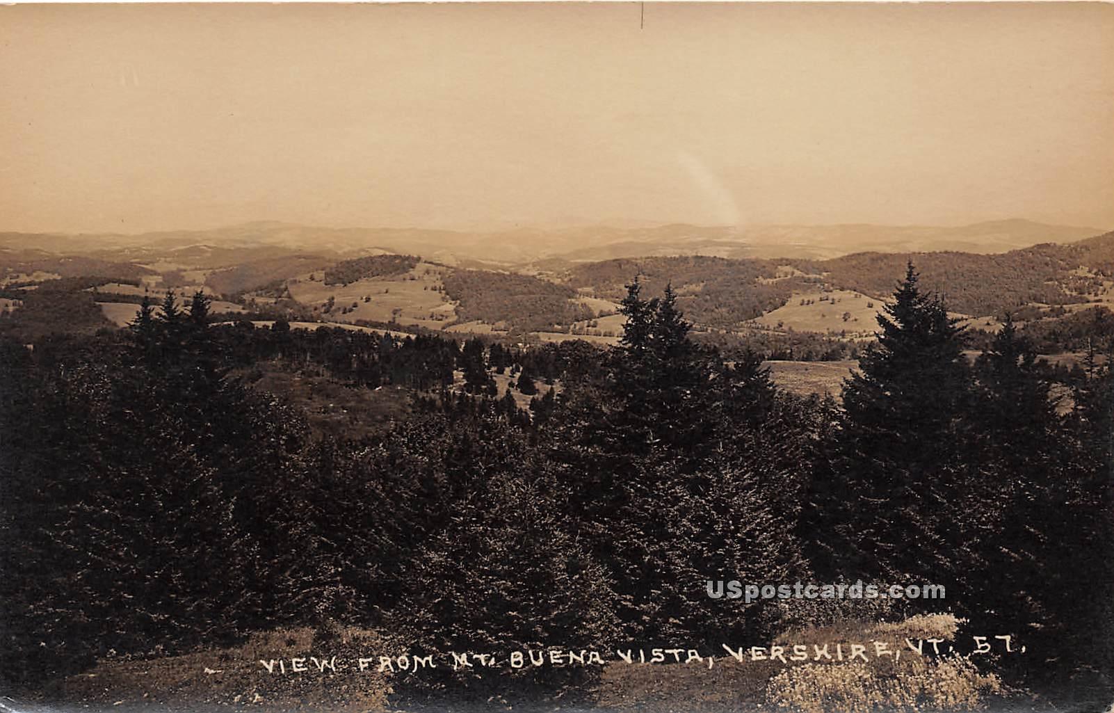 Mount Buena Vista - Vershire, Vermont VT Postcard