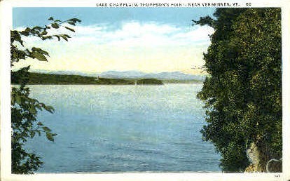 Lake Champlain - Vergennes, Vermont VT Postcard