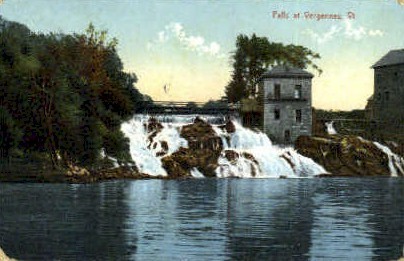 Falls - Vergennes, Vermont VT Postcard
