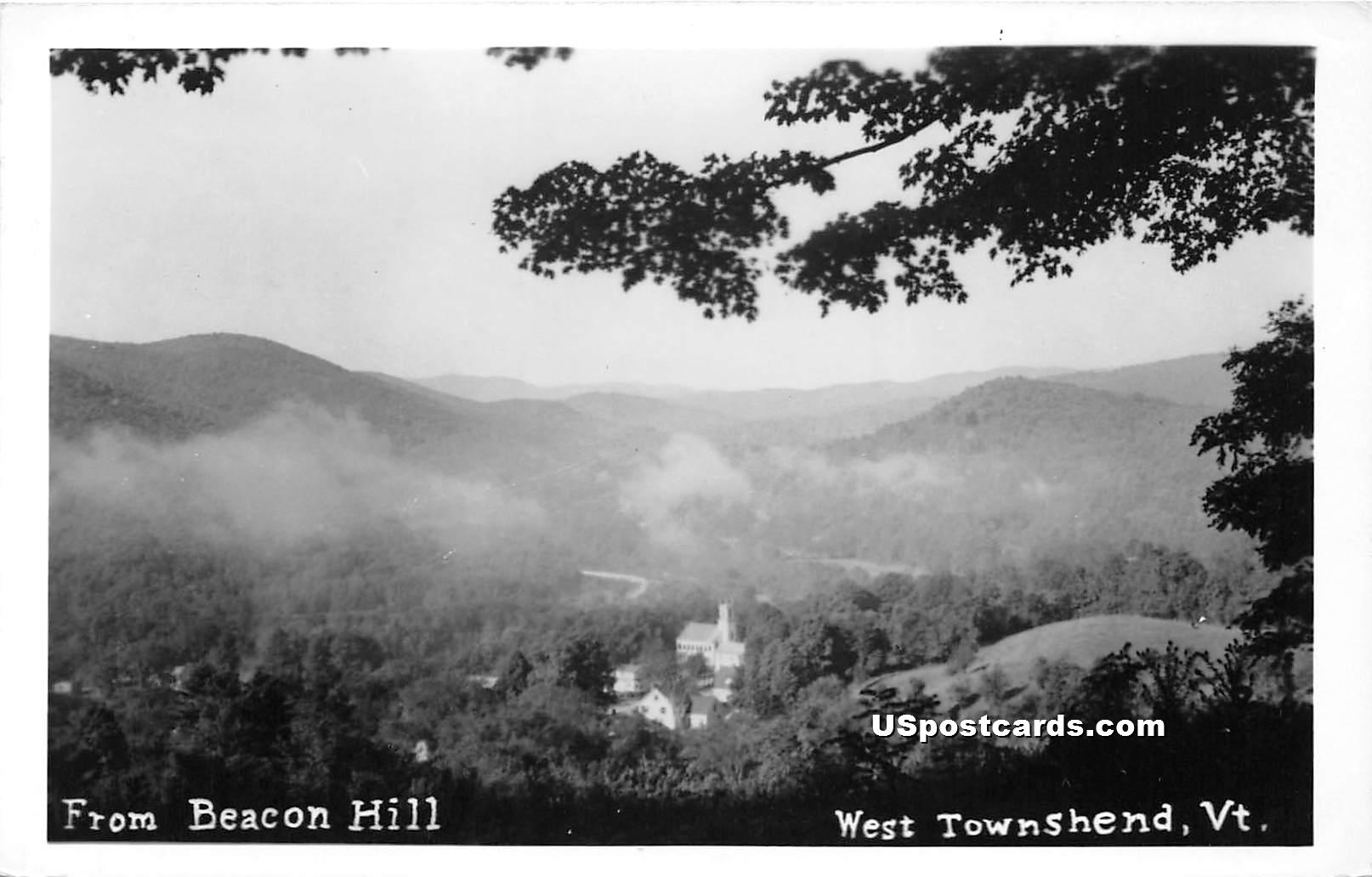 Beacon Hill - West Townshend, Vermont VT Postcard